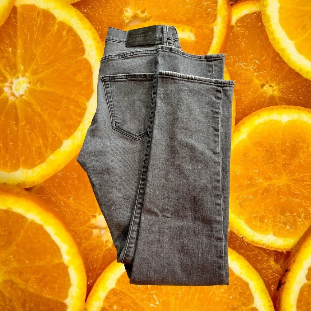 Lucky Brand 410 Athletic Slim Jeans Mens Gray Wash Size 29x32